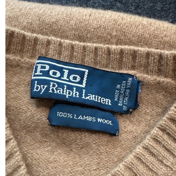 Vintage Men's Polo Ralph Lauren 100% Lambs Wool Sweater Vest, Size Small, EUC - Picture 3 of 3